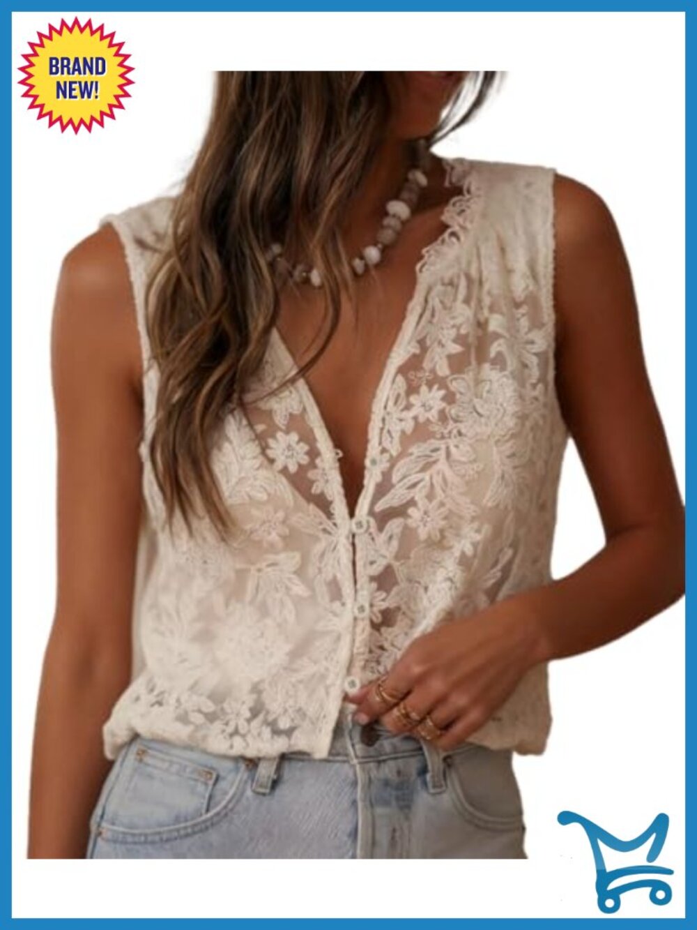 Lace Sheer Vest Top Women Sleeveless V-Neck Floral Party Club Going Out Tank
